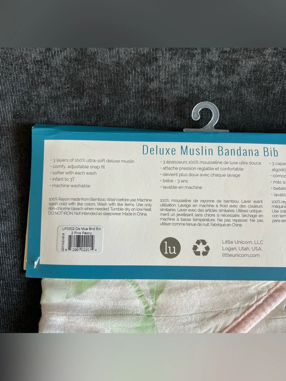 NWT Little Unicorn Deluxe Muslin Bandana Bibs Set of 2